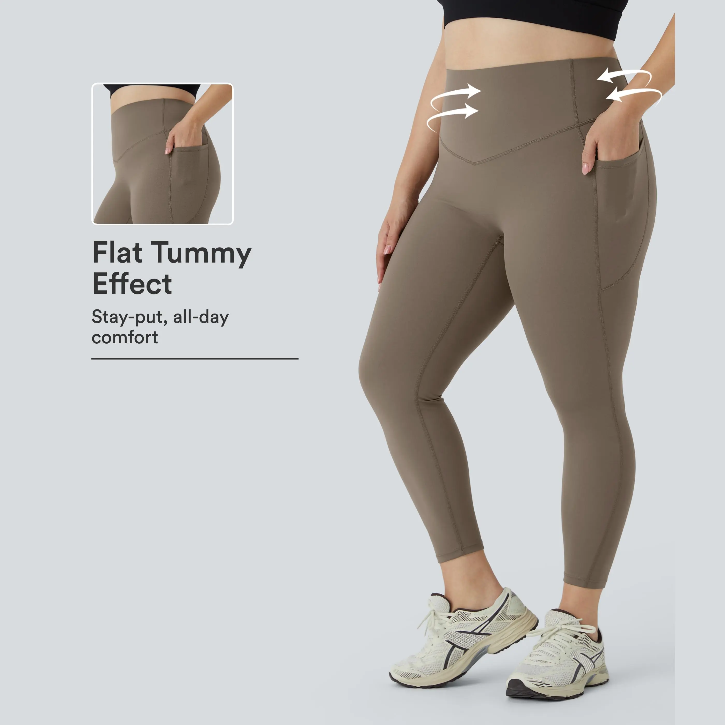 Halara UltraSculpt™ High Waisted Tummy Control Pocket Shaping Training Plus Size Leggings