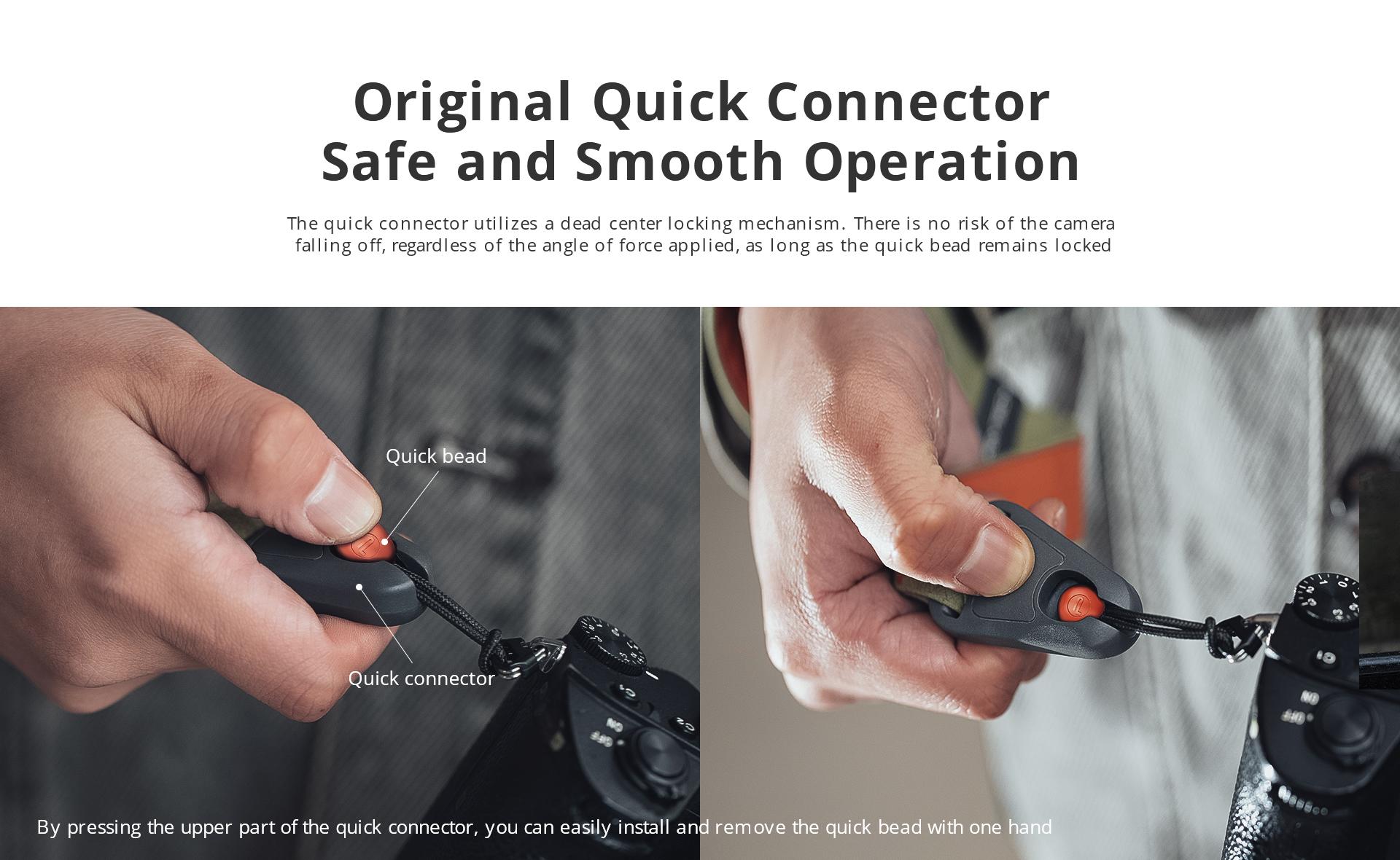 PGYTECH Adjustable Quick Release Camera Wrist Strap - Secure Hand Strap for Sony, Nikon, Canon, GoPro, DSLR, Mirrorless Cameras - Perfect for Photographers