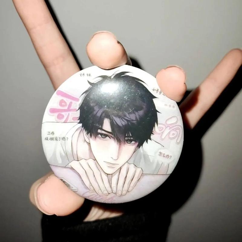 Game Love And Deepspace Caleb Cosplay Brooch Tinplate Badge Lapel Pins Bag Accessories Decoration Ornament Props