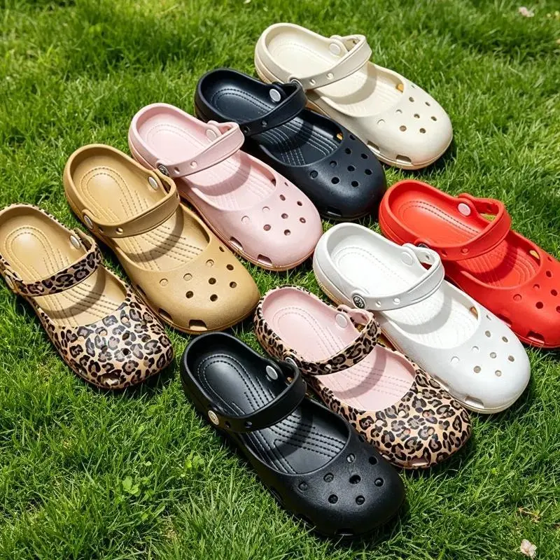 2026 Summer New Women'S Ballet Cave Shoes Mary Jane Eva Durable Anti Slip And Odorous Flat Shoes Beach Shoes For Outdoor Wear