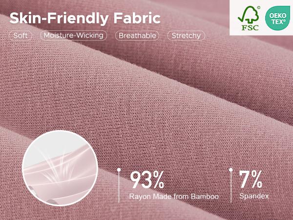 INNERSY Women's Plus Size Mid Waisted Bamboo Viscose Heavy Flow Period Panties 3-Pack