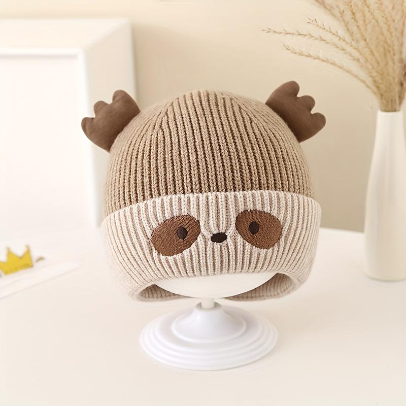 2026 black ear protection hat new knitted autumn men's and women's yarn baby hats diverse