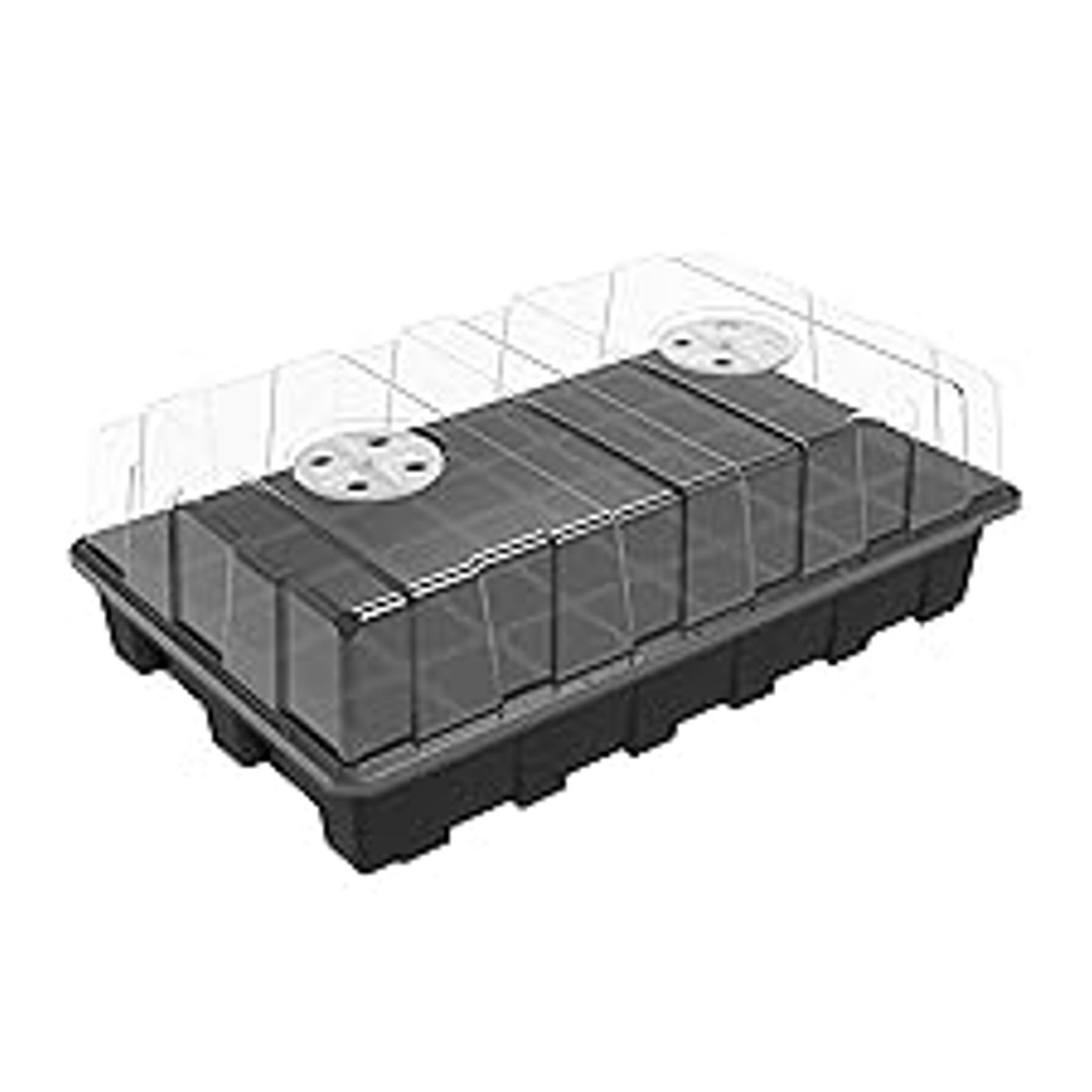 10 Pack Seed Trays, Reusable Plant Grow Trays, Ideal for Seed Starting, Microgreens, Indoor Gardening, and Greenhouse Nurseries - No Drain Holes, 14.5"x9" 10 Pack Seed Trays, Reusable Plant Grow Trays, Ideal for Seed Starting, Microgreens, Indoor Gardening, and Greenhouse Nurseries - No Drain Holes, 14.5"x9"