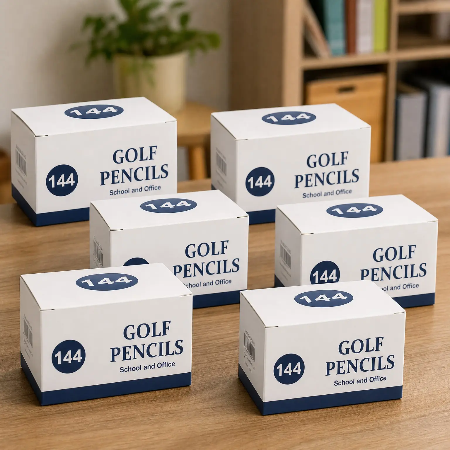 Golf Pencils, #2 HB 3.5" Mini Pencils, Pre-Sharpened, 864 Count, 6 Boxes, Short Pencils Bulk, Small Half Pencils for Kids