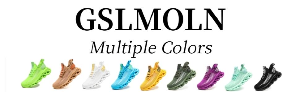GSLMOLN Men's Ultra-light Textured Design Color-block Lace-Up Trainer Casual Twist Sole Comfortable Sports Running Shoes for Outdoor or Daily Wear Slip Resistant Fathersdaygift Super Breathable Mesh Vamp Lightweight Soft Comfortable Wash resistance