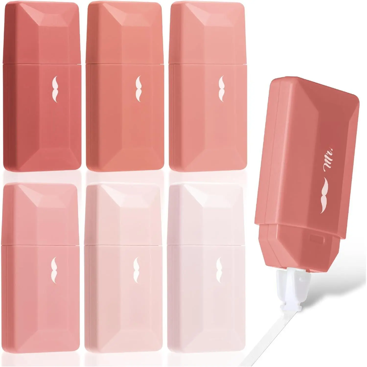 - Correction Tape, 0.2" x 236", 6 count, Mocha Blush | Cute Correction Tape