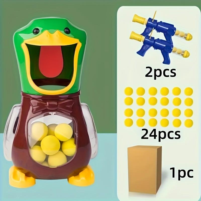 Duck Shooting Game, Air-Powered Launcher Set, Family Interactive Outdoor Toy, Suitable for Ages 3+, Fun Challenge Game
