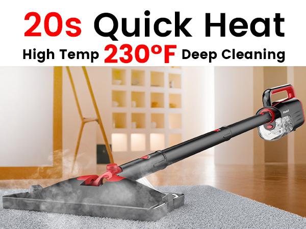 Phueut Lightweight Detachable Steam Mop Cleaner - 2 Modes 3 Temp Levels, Heavy Duty Powerful Handheld Steam Cleaner for Cleaning/Hardwood/Tile Grout Phueut Lightweight Detachable Steam Mop Cleaner - 2 Modes 3 Temp Levels, Heavy Duty Powerful Handheld Steam Cleaner for Cleaning/Hardwood/Tile Grout