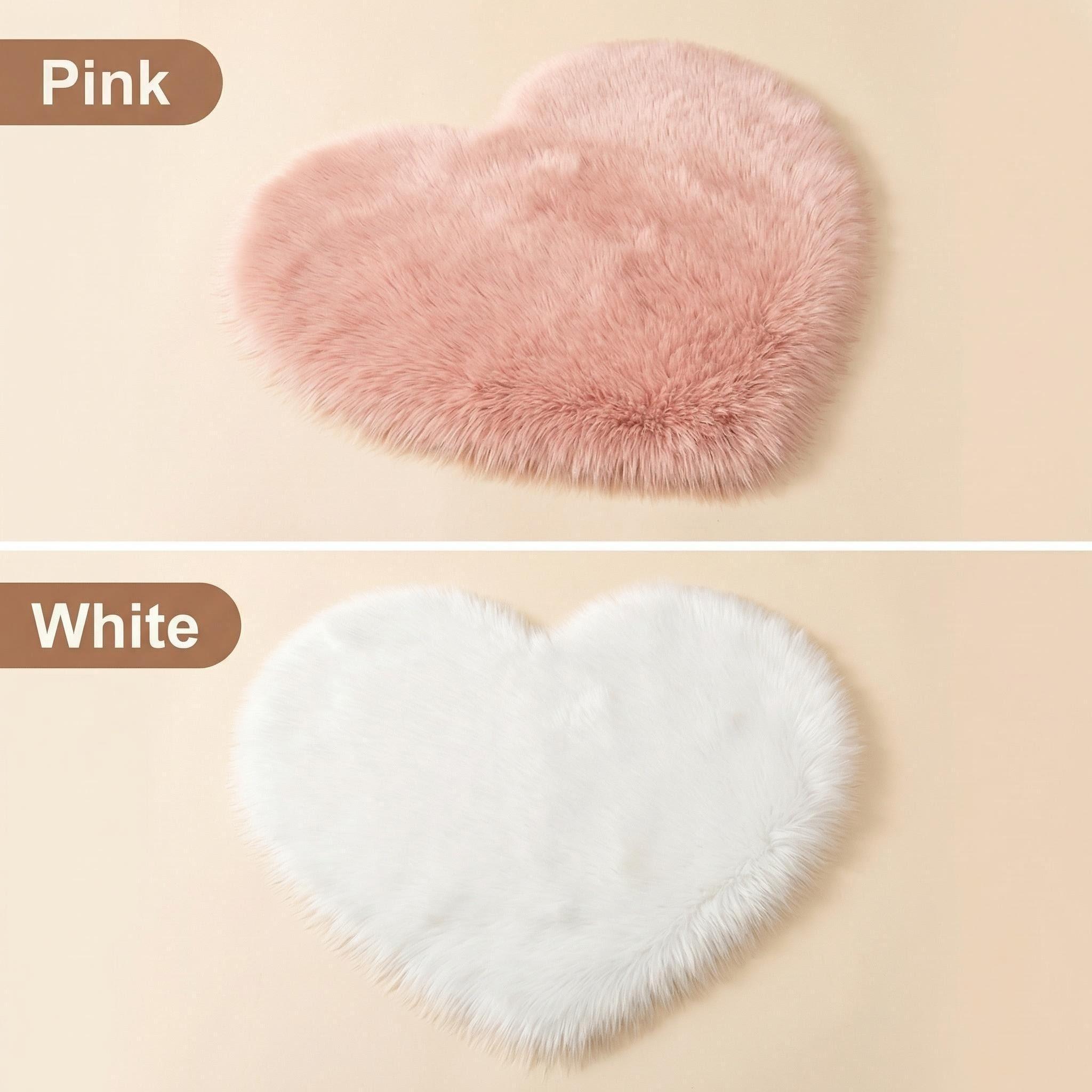Heart-Shaped Plush Blanket, Cute Style Home Daily Photography Background, Suitable for Newborn Baby Photoshoots, Soft and Cozy