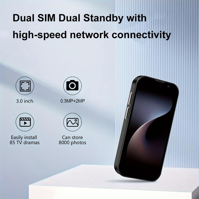 Student Mini Smartphone with 3-Inch HD Display, 2gb RAM, Dual Sim, 900mah Battery, Android System, Compact Design, Ideal for Studying