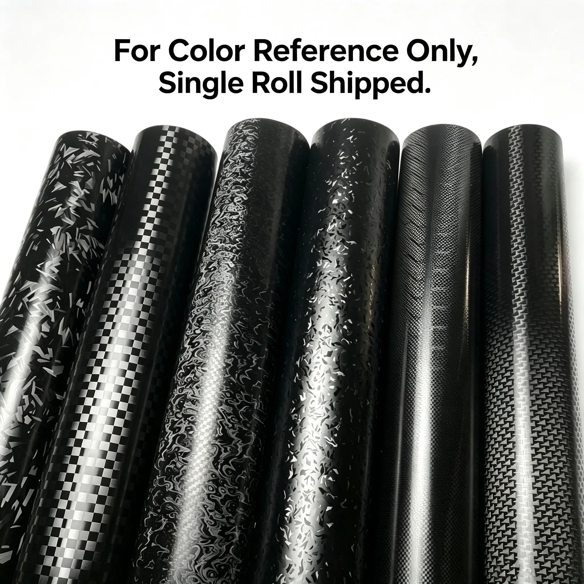 Various patterns PET Black Carbon Fiber Metallic Vinyl Wrap Film With Air Release Self Adhesive DIY Car Motorcycle Bicycle Sticker Decal