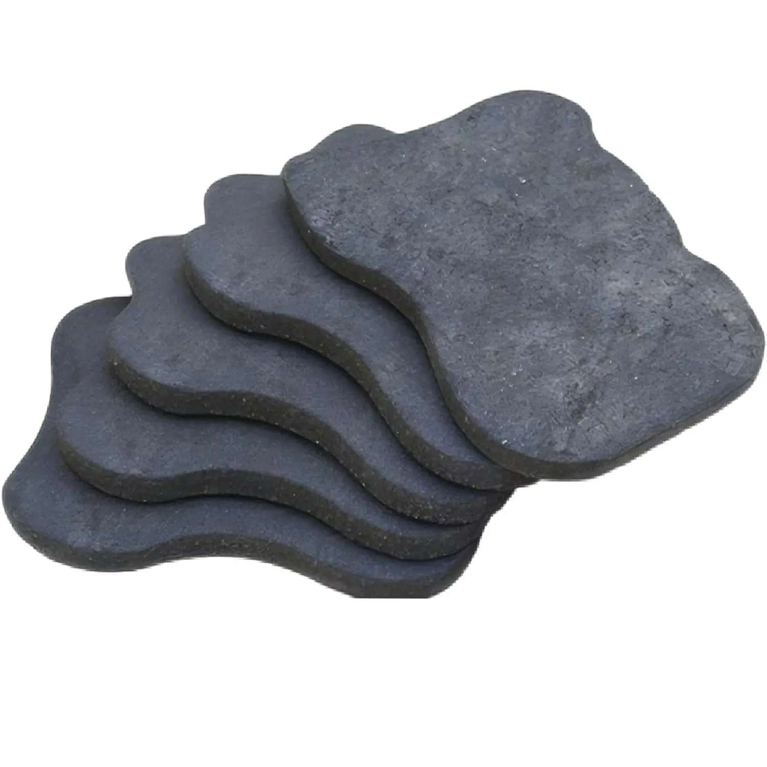 5Pack Rubber Stepping Stones Outdoor Rubber Garden Stepping Stones Decorative Realistic Stepping Stones, Outdoor Garden Path Walkway Pavers for Yard Lawn Landscape Decoration