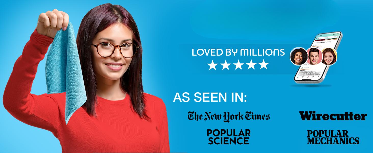 Microfiber Cleaning Cloth - Higher Quality, Larger Size - Micro Fiber Cloth for Cleaning Rags, Dust Cloths, Kitchen Dish Towels (12 Pack, 13"x11")