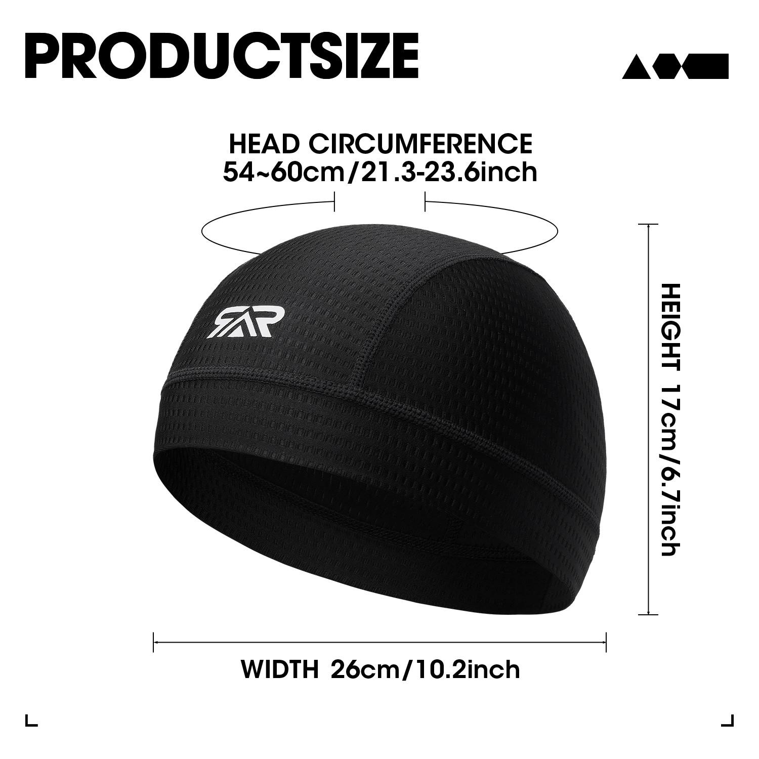 Shinemeoth Ultra Soft Mesh Cycling Cap, Skin-Friendly Helmet Liner, Durable Non-Fading Cool Hat, Comfortable Riding Accessory