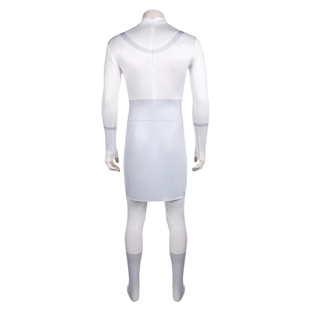 Mark Grayson Cosplay Battle Suits Cartoon Invincible Roleplay Jumpsuit Costume Men White Cloth Outfit Halloween Carnival Clothes