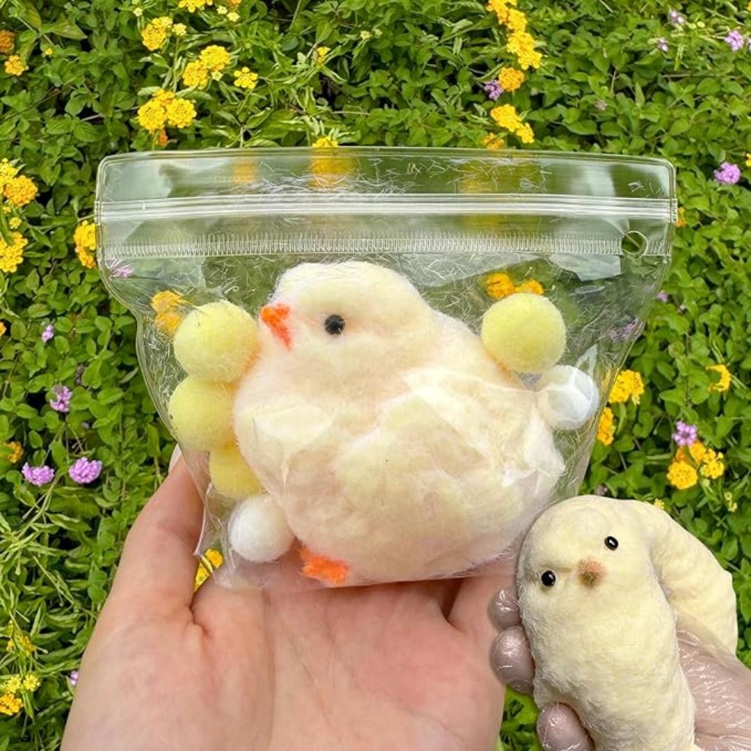 1/2 Counts Cute Plush Chicken Taba Kawaii Squishies Toys, Stress Relief Squeeze Bounce Toy for Kids & Adults, Fun Gift & Anxiety Relief Tool