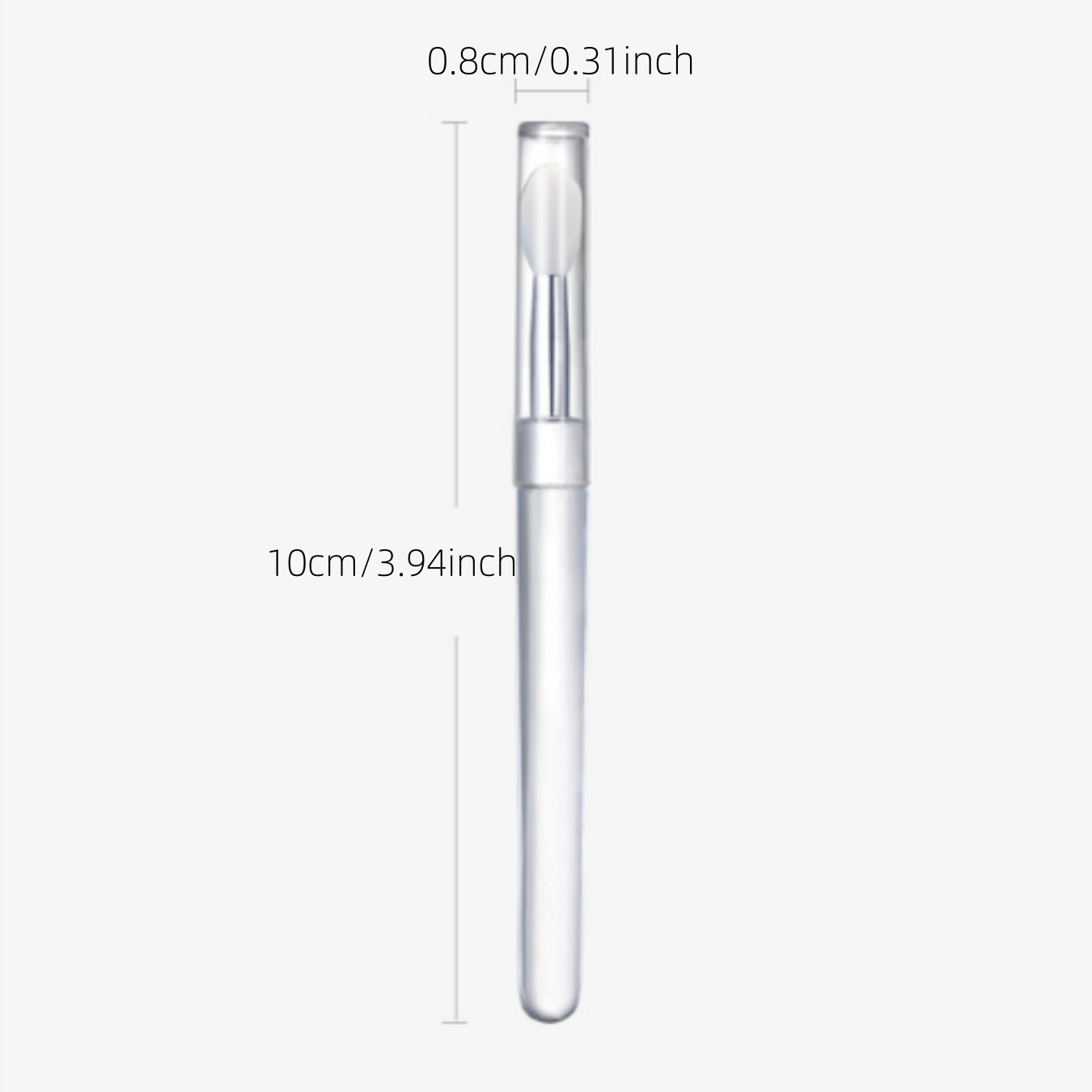 1pc silicone lip brush lipstick brush, dust-proof multi-function brush with cover, sequin eye shadow makeup brush, portable lip halo dye brush, lip mask lipstick brush, Eyeshadow Brush