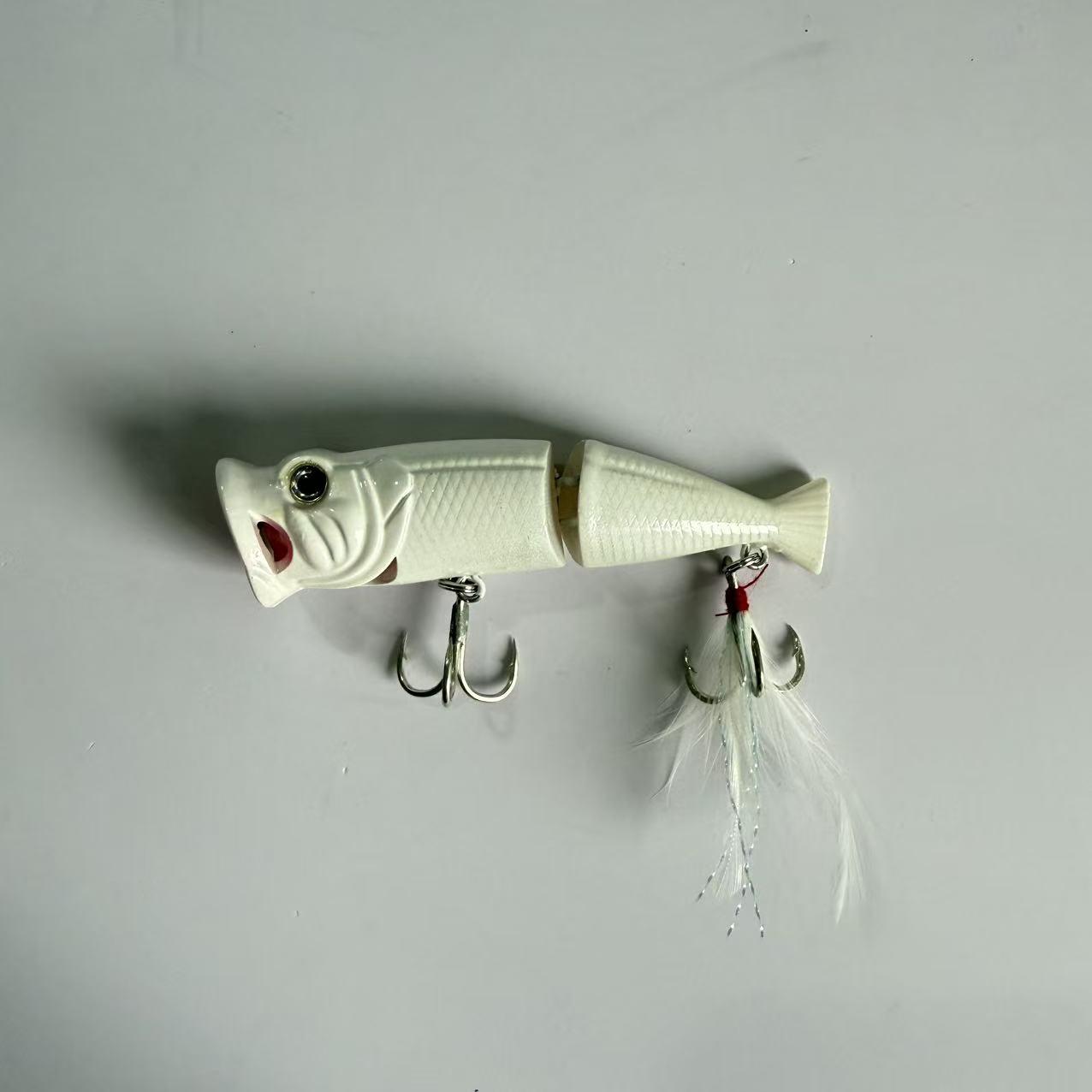 Replica of a Major Brand, Bestseller, 1pc, Lure Fishing Flipping Surface Feather Hook Two-Section Hard Bait Simulation Bait Fake Fish Bait, Suitable for Freshwater and Saltwater Fishing, Fishing Accessories, Gear, and Equipment