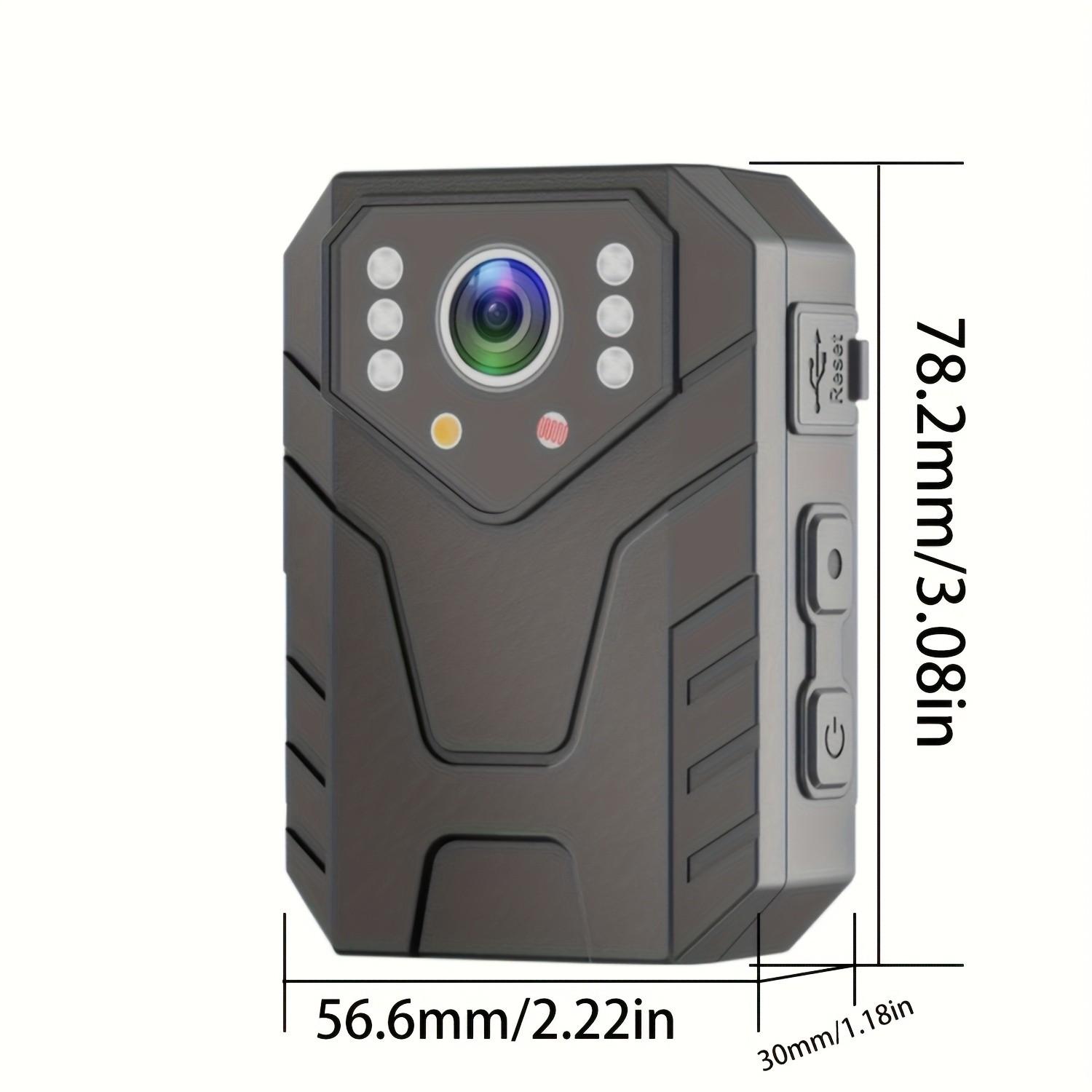 Mini Body Camera, Audio Video Recording, 1080P HD, Night Vision, 32B Card, for Security Guards,  Travel, Portable Wearable Spy Cam Hidden Camcorder