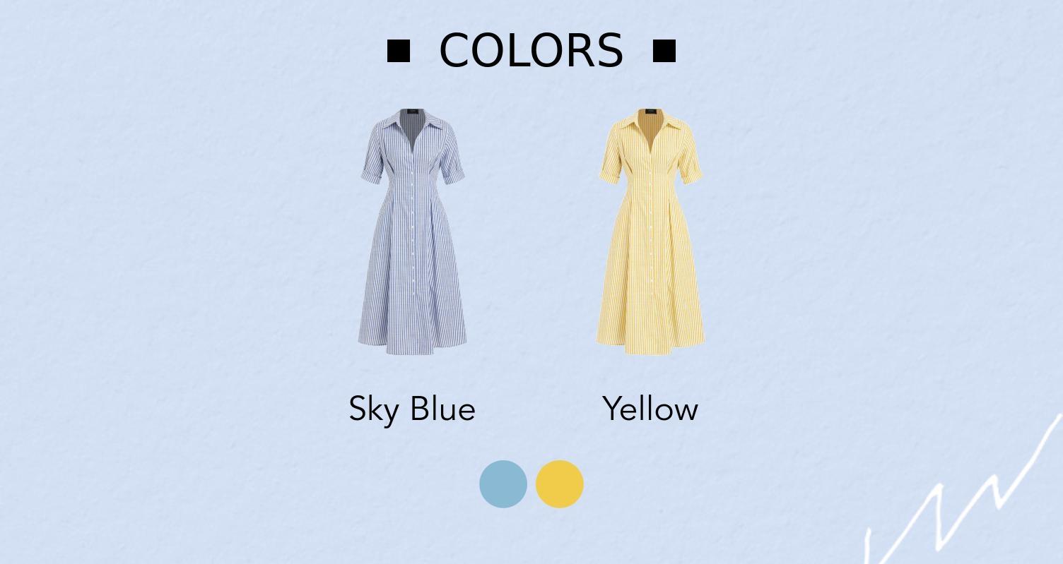 Cider Cotton-blend Striped Mid-length Sleeve Draped Shirt Maxi Dress