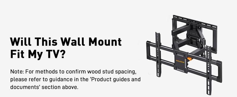 UL Listed Full Motion TV Wall Mount for 40-86 inch / 42-84 inch / 42-85 inch TVs up to 132 lbs, TV Mount with Dual Articulating Arms, Tool-Free Tilt, Swivel, Extension, Leveling, Max VESA 600x400mm, 16" Studs#TikTokShopBlackFriday