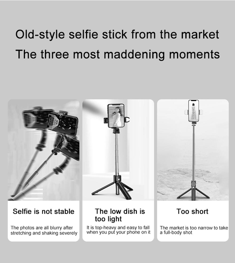 67" Phone Tripod Selfie Stick for iPhone, Samsung & Android, Upgraded Mobile Stand with Wireless Remote and Fill Light for Home & Outdoor Use, Support Camera Video Recording Remote, Short Video Scrolling, Cellphone Travel Photography Kit