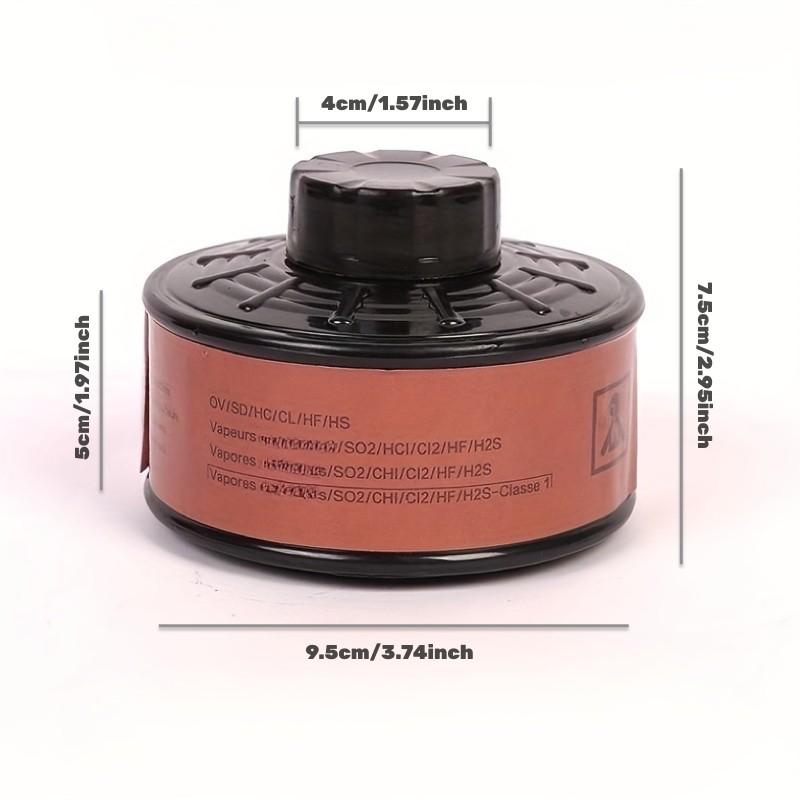 Reusable Full Face Mask with 40mm Filter, Full Face Mask with 4 Counts Filter, Safety Mask, Reusable Respirator Mask, Protective Mask for Painting, Woodworking, Construction, Grinding, Chemical