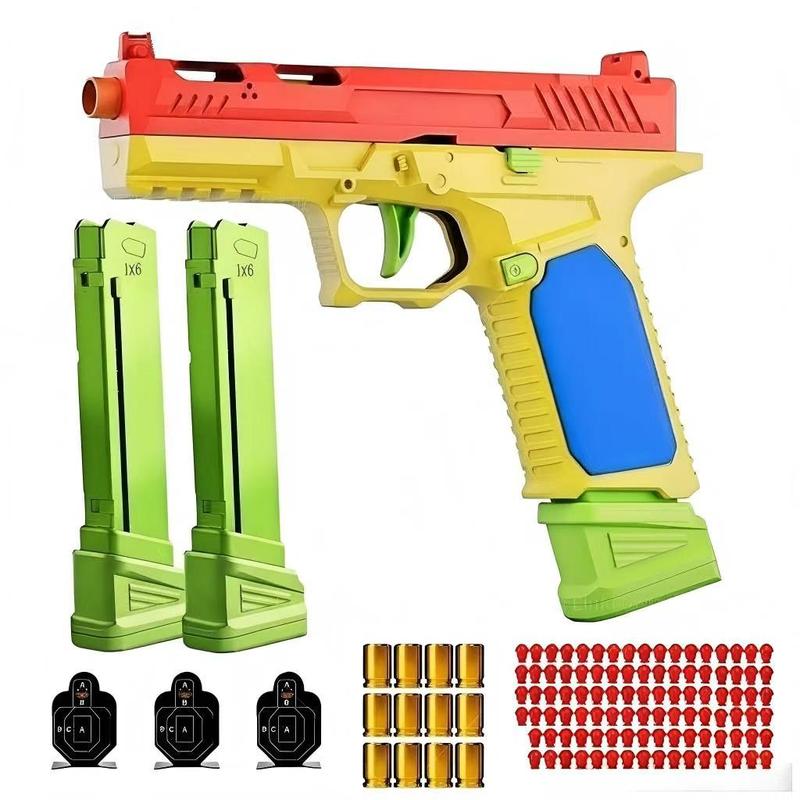 Soft Bullet Gun, Automatic Shell Bullet Toy Gun, Educational Shooting Game Toy, Very Suitable for Outdoor Multiplayer Cooperative Games Under 8 Years Old