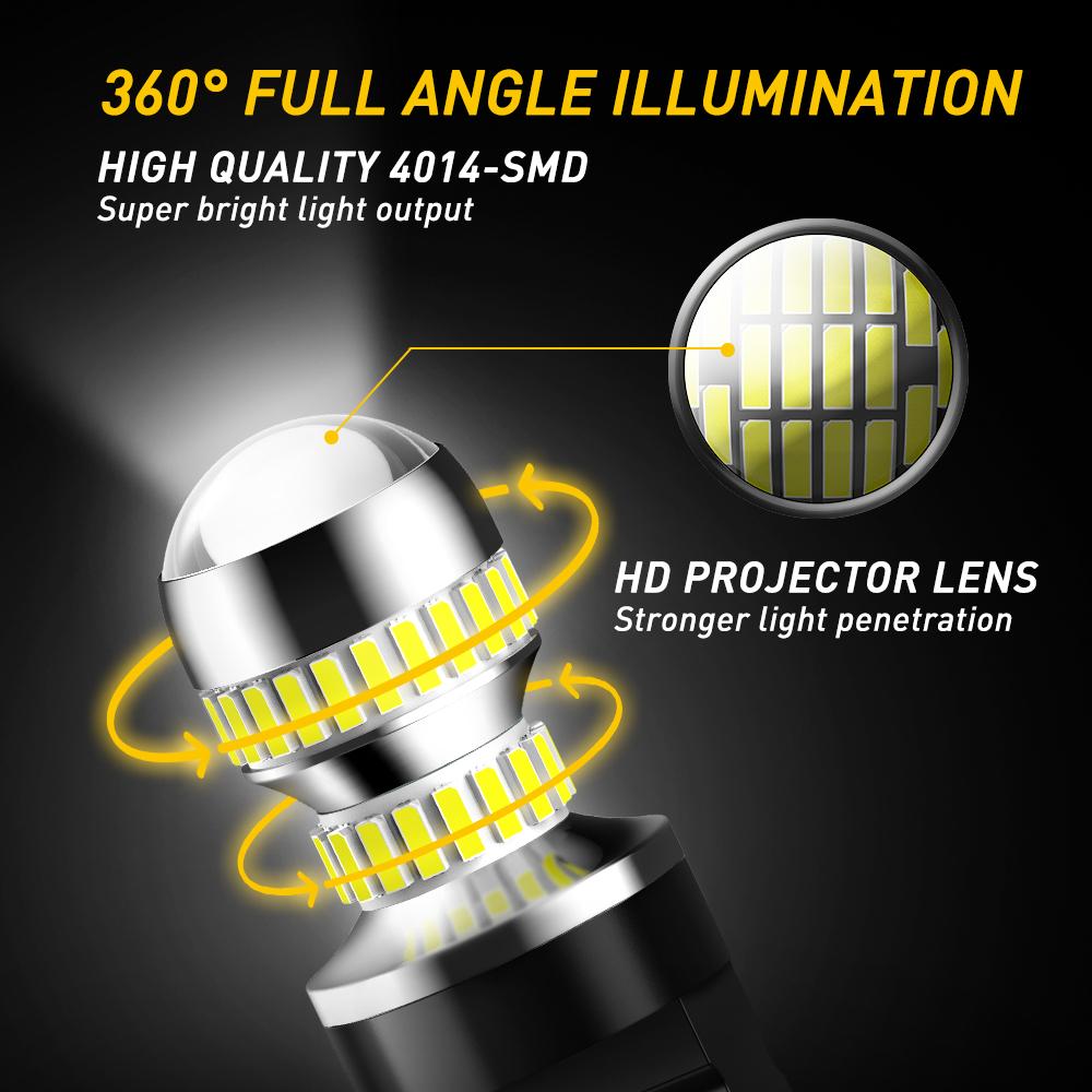 AUXITO 3157 LED Bulb White, Super Bright 3156 3056 3057 4157 3047 4057 3457 4114 LED Bulb for Backup Reverse Tail Brake DRL Signal Parking Lights, Pack of 2