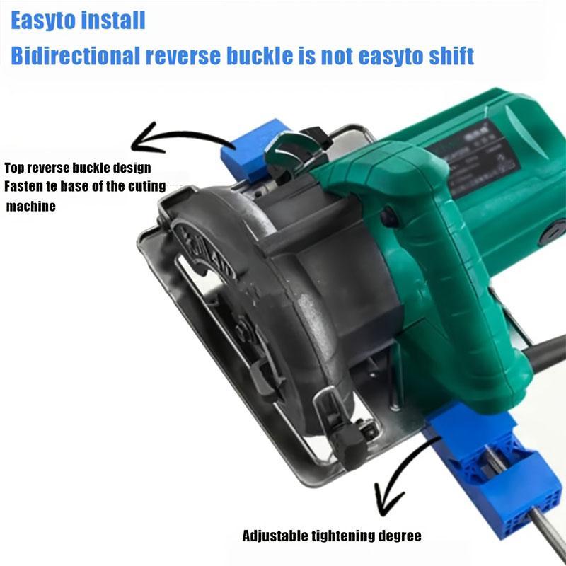 Electric Adjustable Cutting Machine Base Rail Set, Precision Positioning, Adjustable Guide Rails, Stable Clamping Fixtures, Woodworking Tool