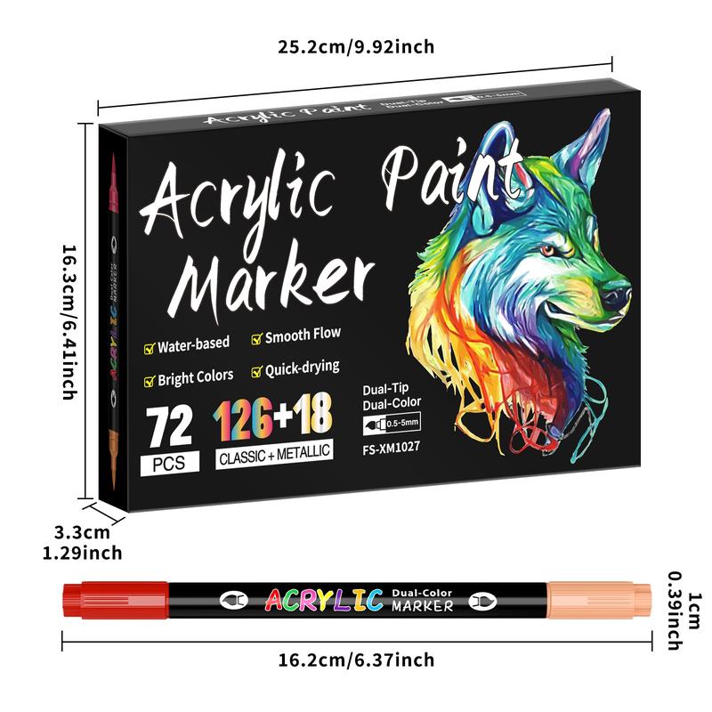 Alcohol, 84 Colors Dual Tip Coloring Markers For Adults, 1 White