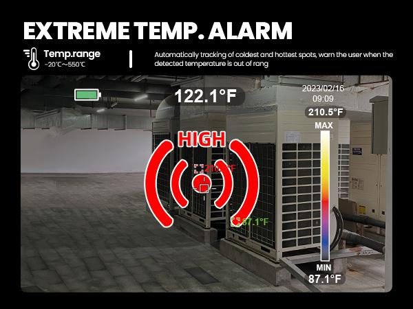 Thermal Imaging Camera, MILESEEY Handheld 256*192 IR Resolution Thermal Imager, 3.5 Inch LCD Display IP65 Waterproof Rechargeable 6 Palettes Thermal Camera with Auto Track Cold and Hot Spots Function Christmas gifts