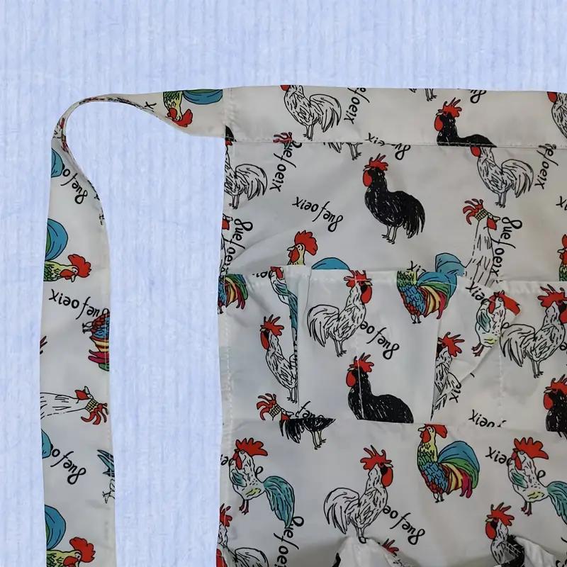 Lightweight 100% Polyester Egg Apron with Multiple Pockets, Farm Skirt for Picking Eggs, Durable Easy-Clean Design, Thanksgiving Kitchen & Outdoor Activities