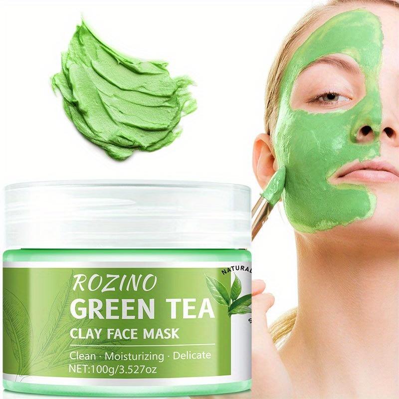 ROZINO Green Tea Cleansing Clay Mask (Deep Cleansing/Moisturizing/Pore Care) lambena skin care