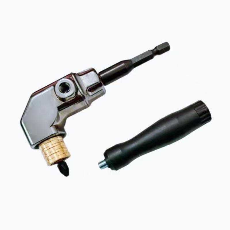 Right Angle Screwdriver, Multi-Purpose Hardware Tool Corner Adapter, 90 Degree 105 Degree Strong Magnetic Drill Bit Holder