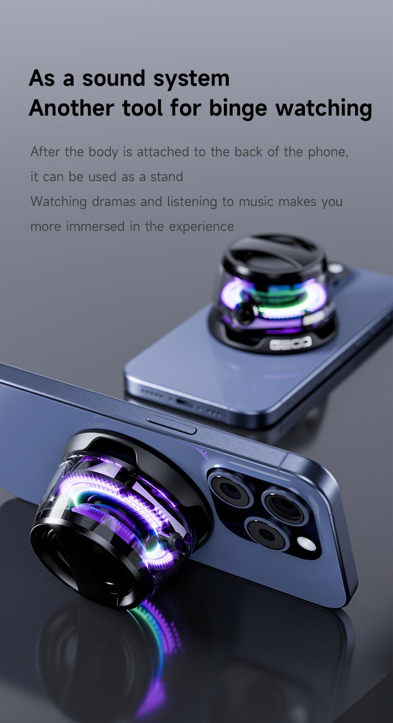 2024 Latest Portable Bluetooth Magnetic Speaker Bluetooth 5.3 Subwoofer,mini wireless speaker