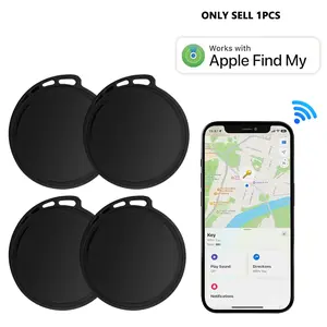 Portable Mini Smart GPS Tracker for Apple Find My iOS, Replaceable Battery Car GPS Locator, Wallet Luggage Car Pet Elderly Tracking Device, Key Tracker