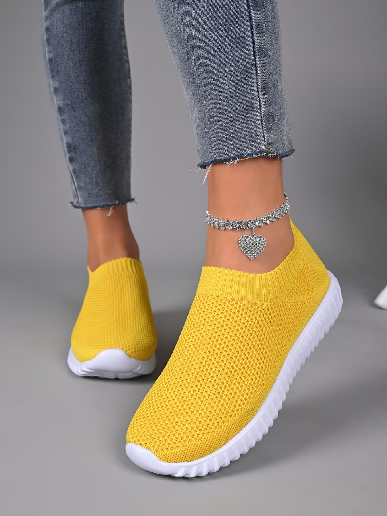 Women's Strapless Casual Mesh Shoes, Breathable Ballet Flat Sneakers, Comfortable Walking Sports Shoes for Nurses, All-Season Wear