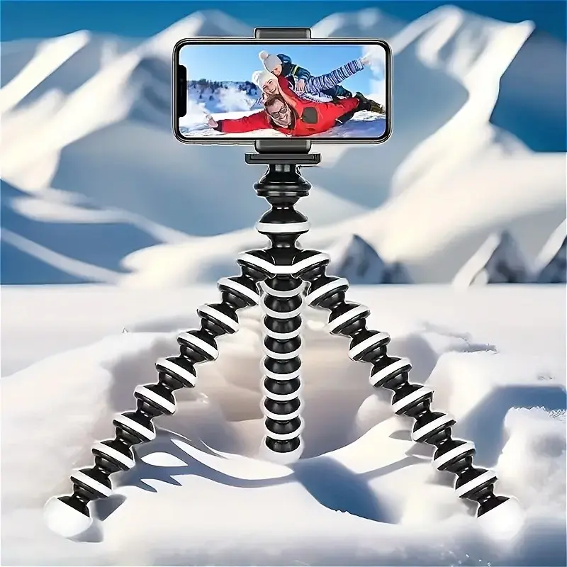 Flexigrip Universal Camera Tripod, Portable Octopus Stand, Abs Material, Multi-Functional Support for Slr, Dslr, Smartphones