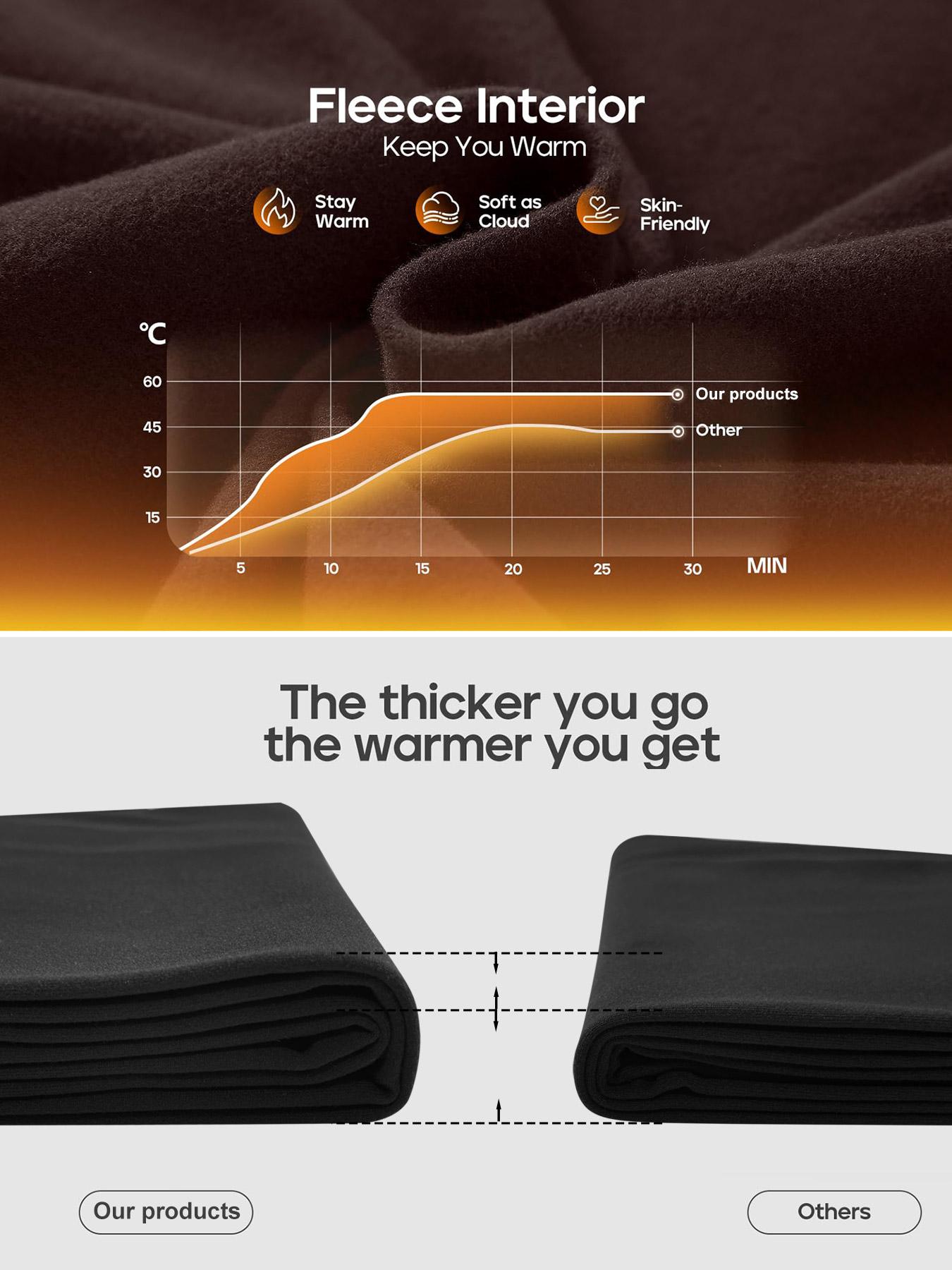 Plus Size Women's High Stretch Fleece Wide Leg Pants with Drawstring Pockets, Warm Comfortable Fall Winter, Casual Daily Wear