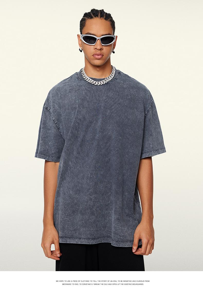 MIDMX Oversized Vintage Streetwear Cotton T-Shirts Solid Colors Men Women's Wear Summer Tops Baggy Crewneck Loose Fits Style 100% Pure Plant Dyed Comfortable Soft Breathable Black Friday Deals Christmas Gift Suits Suits Suits