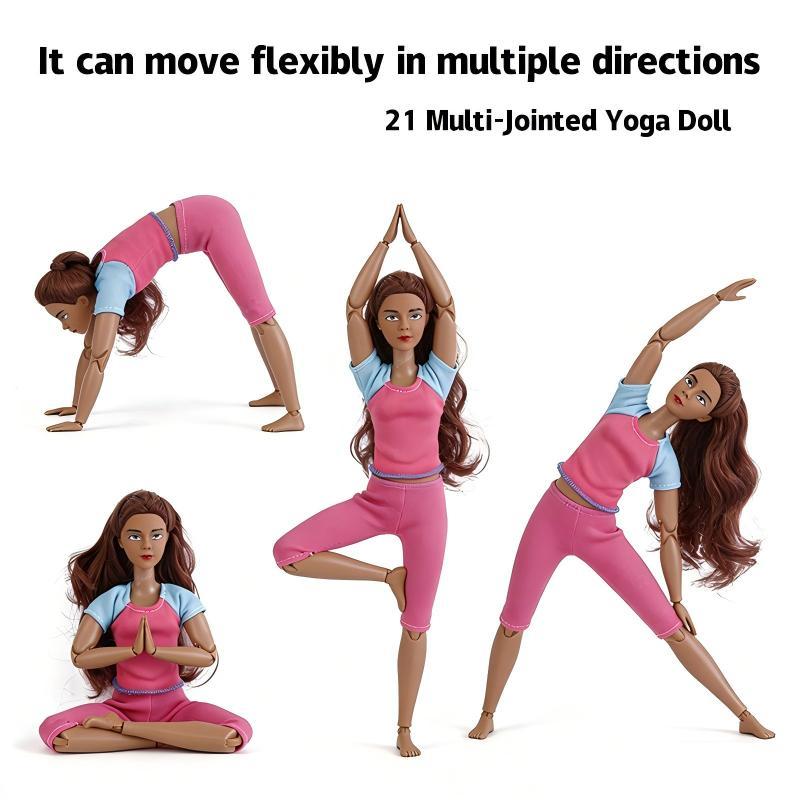 11.5 Inch Yoga Teacher African Female Athlete, Unisex Design, No Battery Included, Ideal for Fitness Enthusiasts