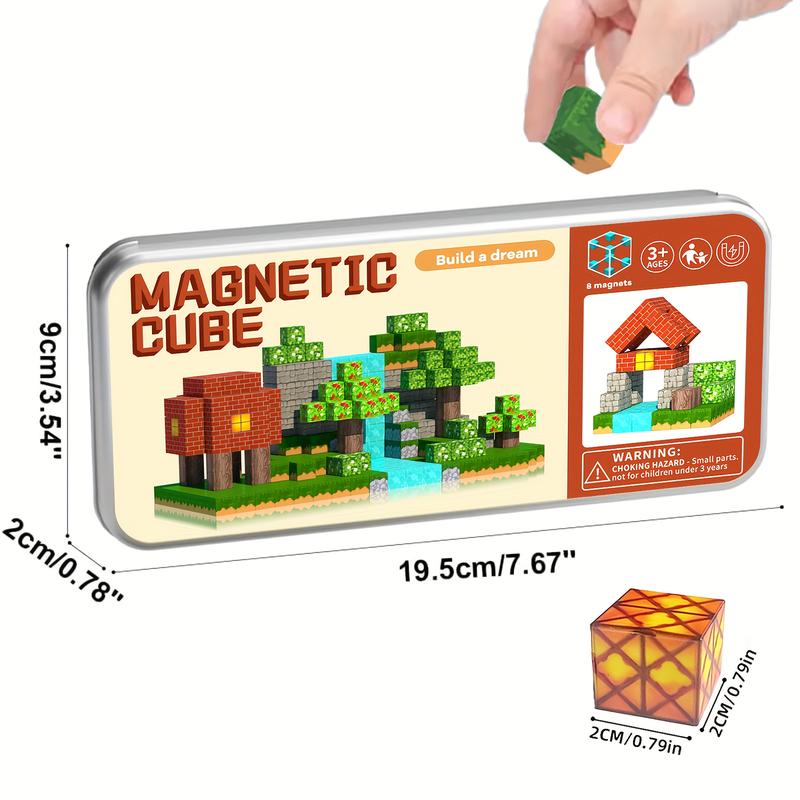 Children Magnetic Building Blocks Set, Stem Education Toy, Creative Magnetic Blocks, Colorful Magnetic Bricks, Perfect Birthday Gift, Halloween Christmas Holiday Present