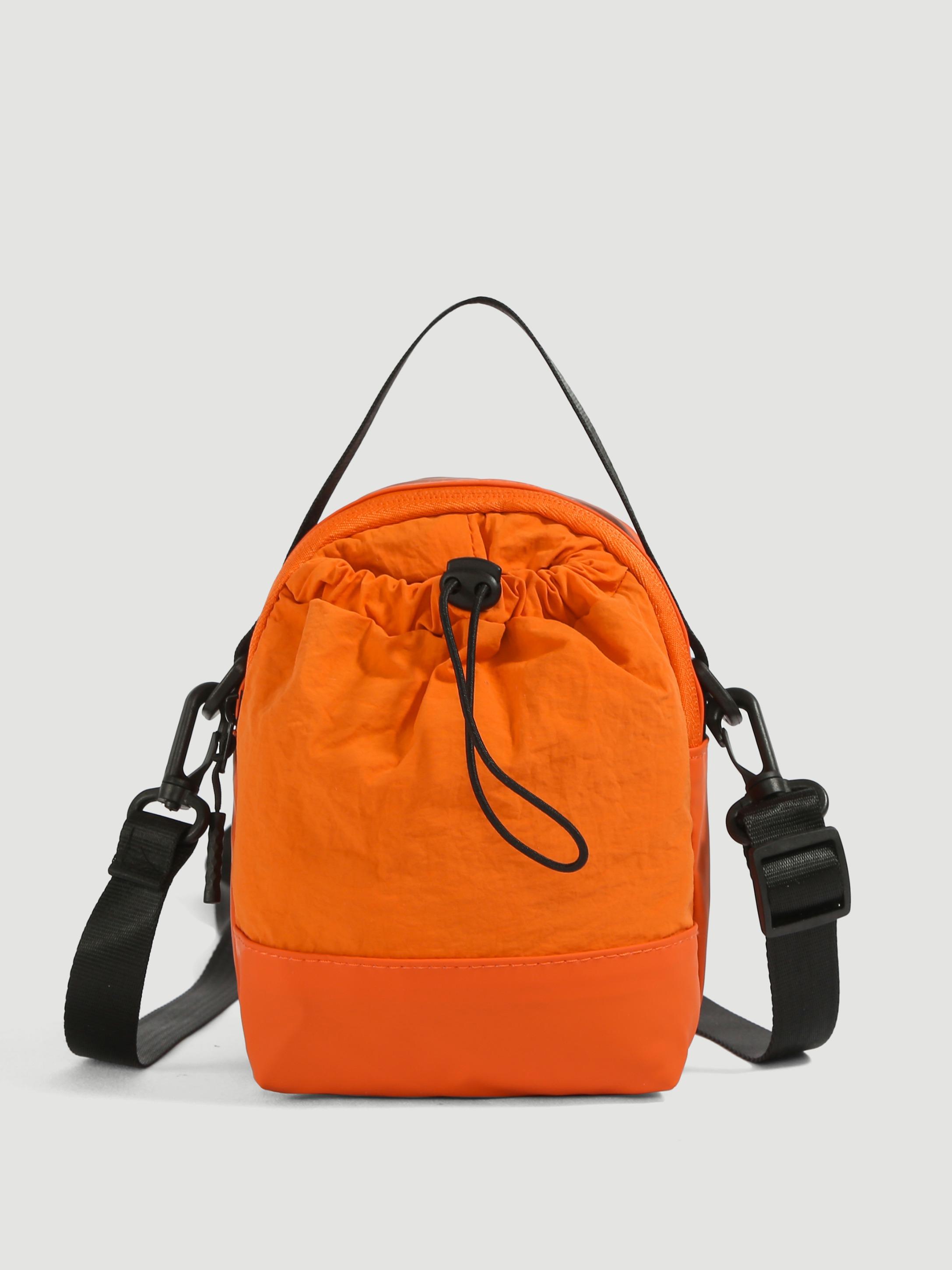 Women's Outdoor Mini Shoulder Bag, Casual Sporty Handbag, Drawstring Crossbody Bag, Travel Phone Pouch, Commuter Bag for All Seasons