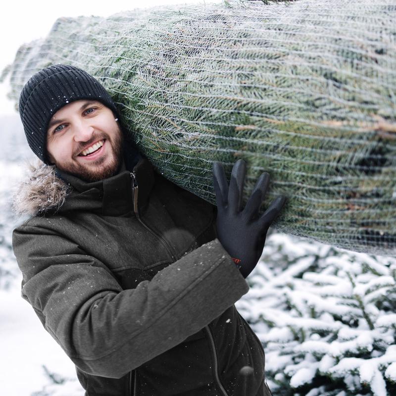 KAYGO Safety Work Gloves PU Coated-12 Pairs, KG11P, Seamless Knit Glove with Polyurethane Coated Smooth Grip on Palm&Fingers, for Men and Women, Ideal for General Duty Work