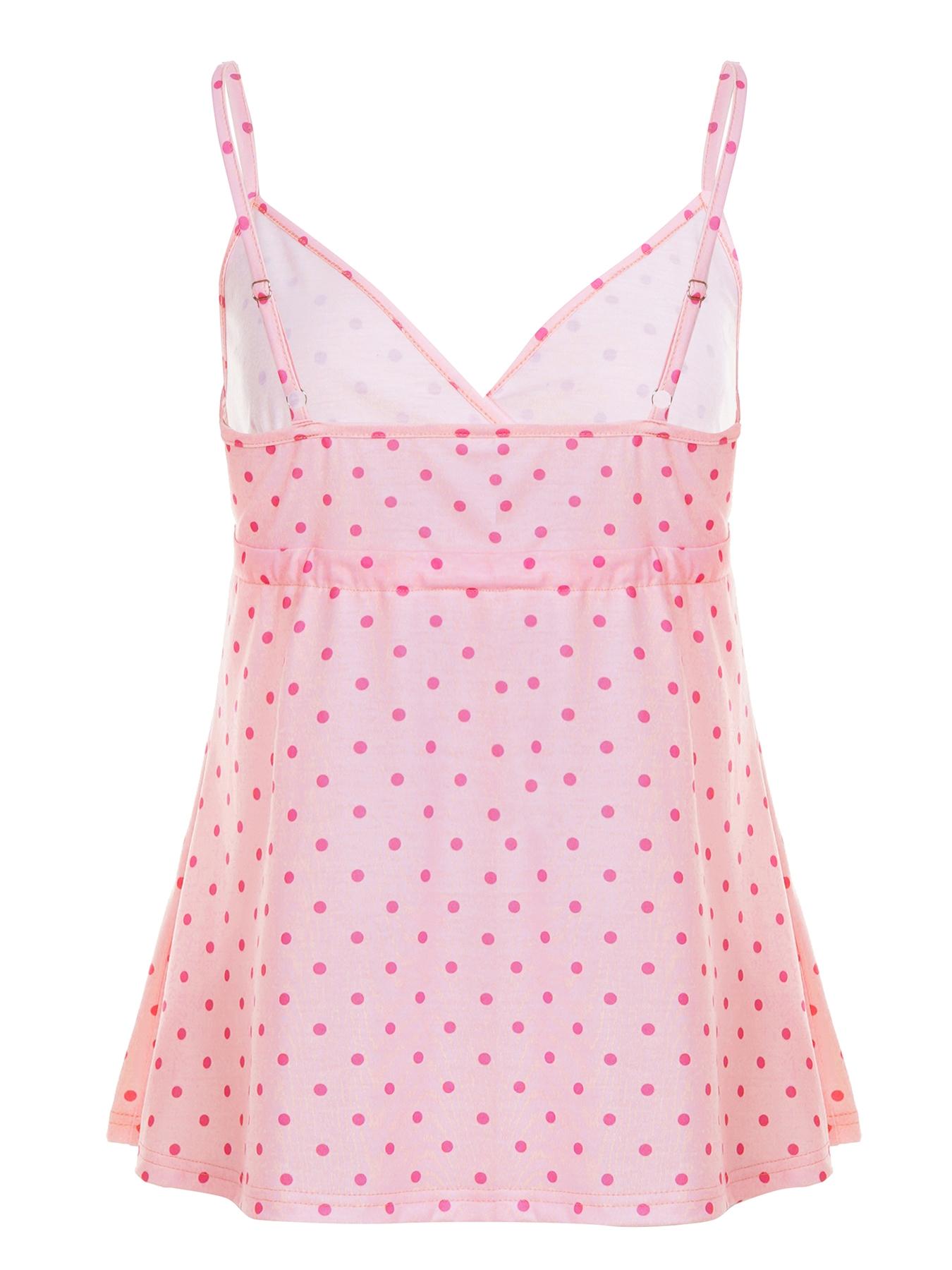 Y2K Sweet Cute Bow Tie Polka Dot Sleeveless A-Line Tank Cami Top for Women, Fitted Long Backless Design, All Seasons Fashion