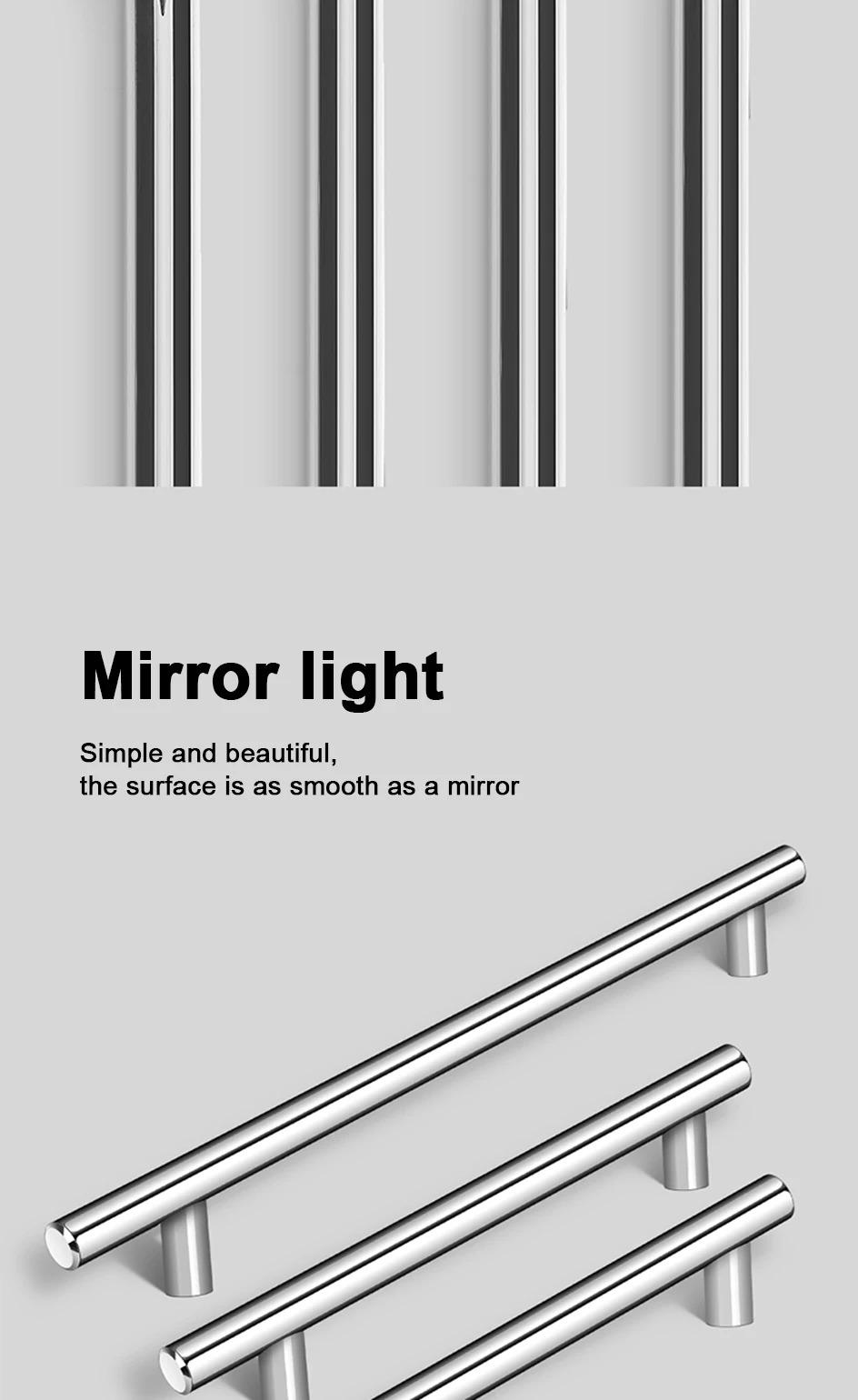 8/16PCS Silver Furniture Handles, Wardrobe Door Handles, Stainless Steel Drawer Handles, T-Bar Strip Kitchen Cabinet Closet Knobs