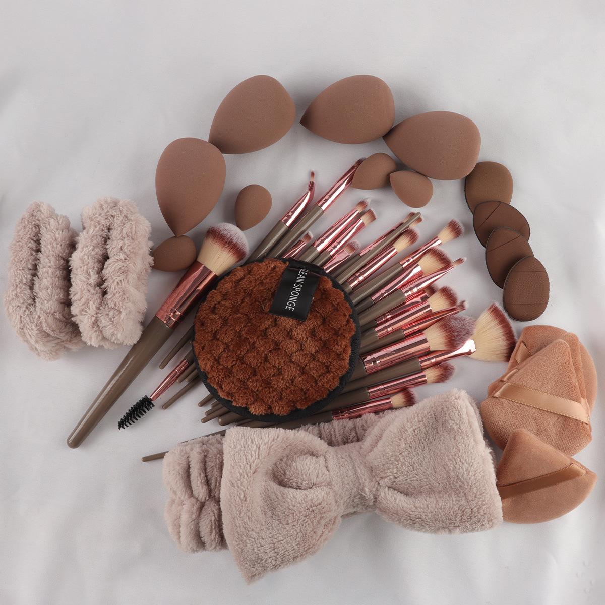 56-Piece Makeup Brush Set, Multifunctional Cosmetic Tools Kit, Includes Foundation Brushes (champagne Color), Friday Sale!
