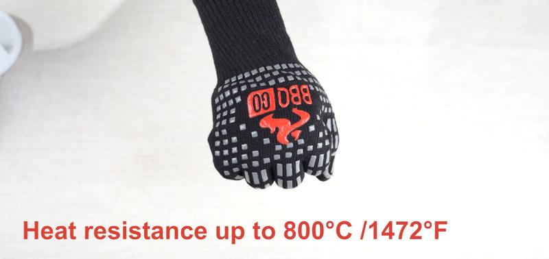 Inkbird oven gloves, 1 heat-resistant silicone baking glove, insulated baking gloves, grilling, frying, daily use, kitchen accessories TikTokShopBlackFriday