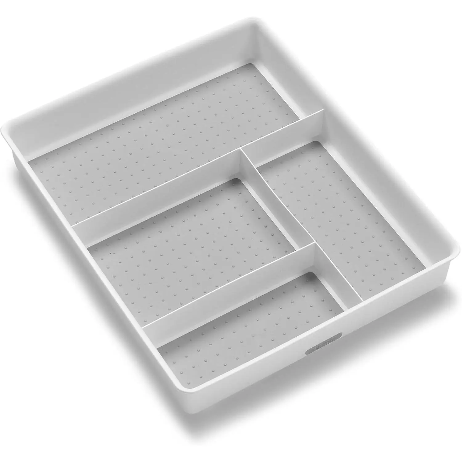 Classic 4 Compartment Drawer Organizer, White
